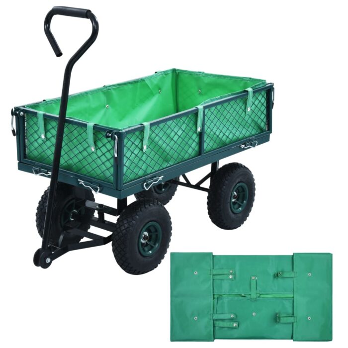 Bâche de chariot de jardin Vert Tissu – Image 1