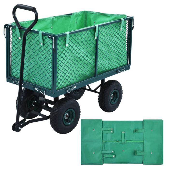 Bâche de chariot de jardin Vert Tissu – Image 1