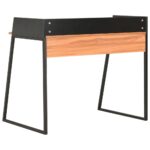 Bureau Noir et marron 90x60x88 cm – Image 3