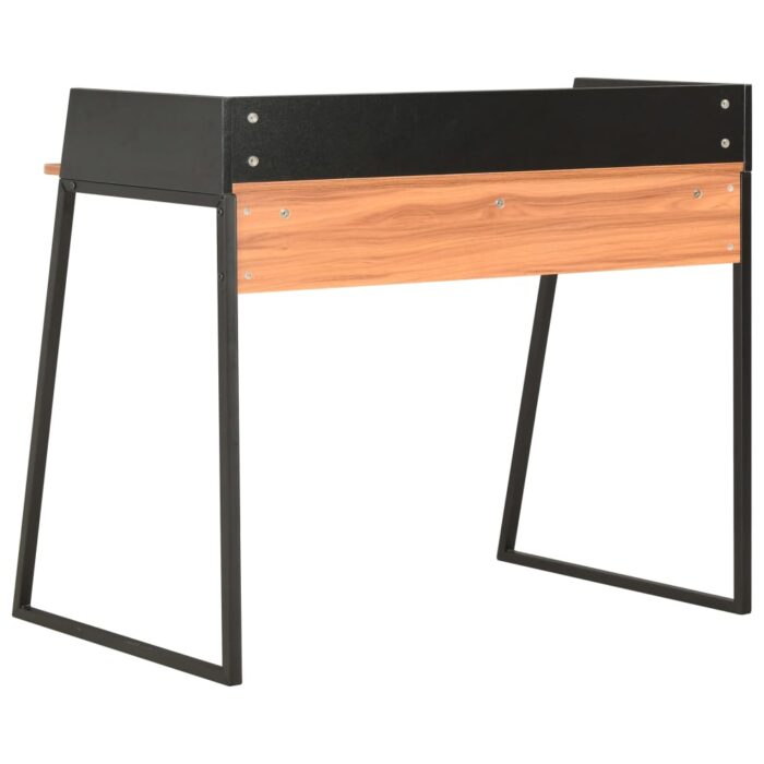 Bureau Noir et marron 90x60x88 cm – Image 3