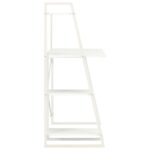 Bureau avec étagère Blanc 102x50x117 cm – Image 2