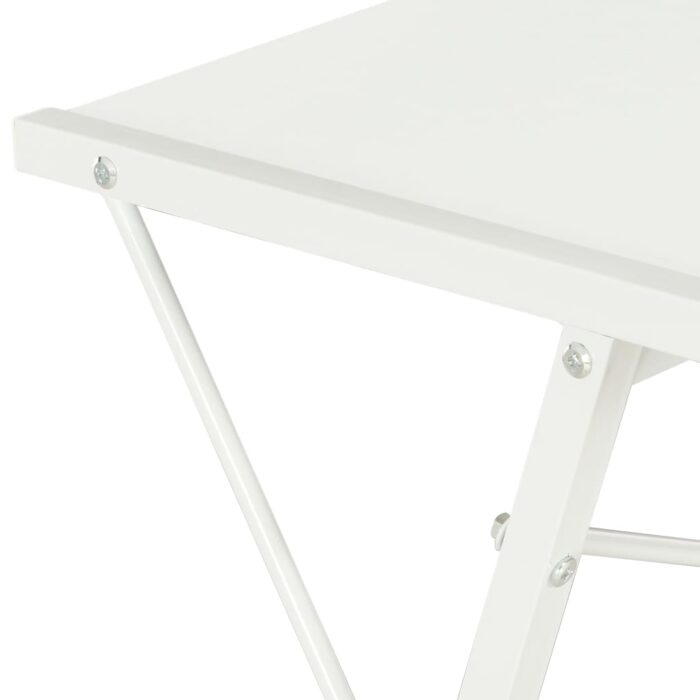 Bureau avec étagère Blanc 116x50x93 cm – Image 5