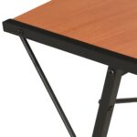 Bureau avec étagère Noir et marron 116x50x93 cm – Image 5