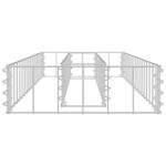 Lit surélevé à gabion Acier galvanisé 90x30x10 cm – Image 2