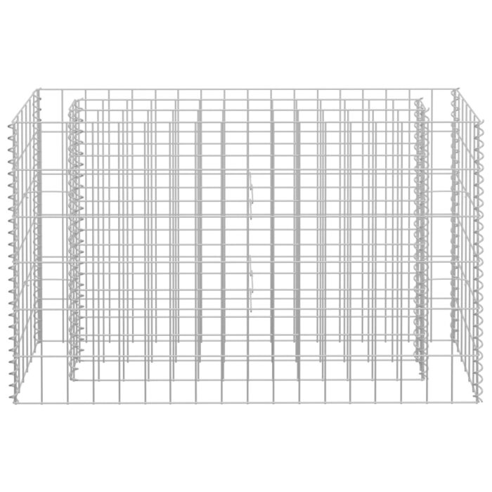 Lit surélevé à gabion Acier galvanisé 90x30x60 cm – Image 2