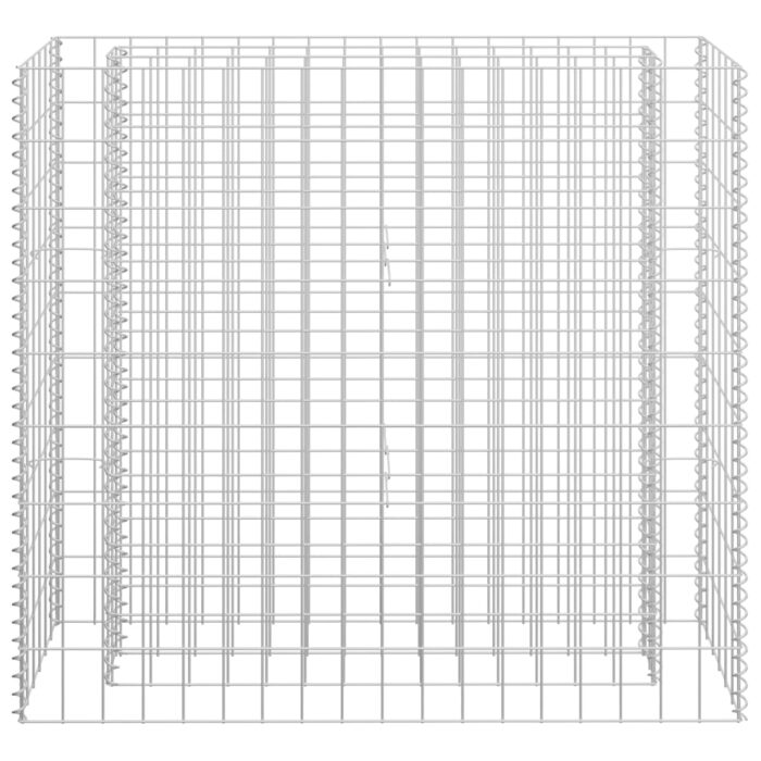 Lit surélevé à gabion Acier galvanisé 90x30x90 cm – Image 2