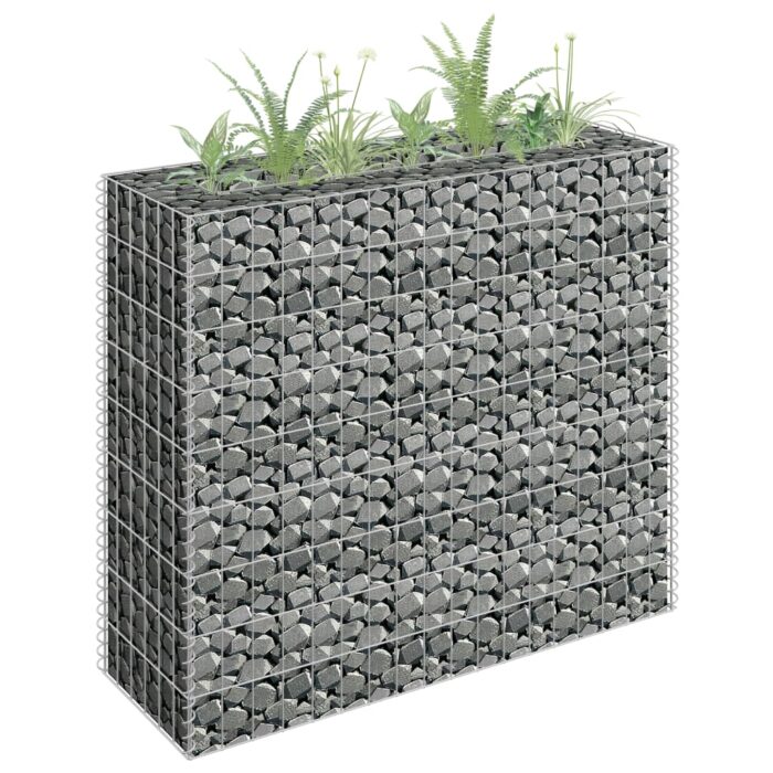 Lit surélevé à gabion Acier galvanisé 90x30x90 cm – Image 1