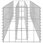 Lit surélevé à gabion Acier galvanisé 180x30x30 cm – Image 3
