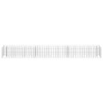 Lit surélevé à gabion Acier galvanisé 270x30x30 cm – Image 2