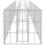Lit surélevé à gabion Acier galvanisé 270x30x30 cm – Image 3