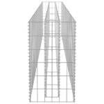 Lit surélevé à gabion Acier galvanisé 270x30x60 cm – Image 3