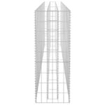 Lit surélevé à gabion Acier galvanisé 270x30x90 cm – Image 3