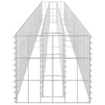 Lit surélevé à gabion Acier galvanisé 360x30x30 cm – Image 3