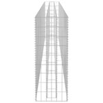 Lit surélevé à gabion Acier galvanisé 360x30x90 cm – Image 3