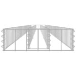 Lit surélevé à gabion Acier galvanisé 450x30x10 cm – Image 2