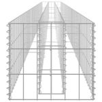 Lit surélevé à gabion Acier galvanisé 450x30x30 cm – Image 3