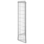 Lit surélevé à gabion en trapèze Acier galvanisé 80x20x100 cm – Image 2