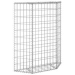 Lit surélevé à gabion en trapèze Acier galvanisé 80x20x100 cm – Image 3