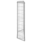 Lit surélevé à gabion en trapèze Acier galvanisé 100x20x100 cm – Image 2