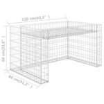 Garage tondeuse à gazon lit surélevé 110x80x60 cm Fil en acier – Image 4