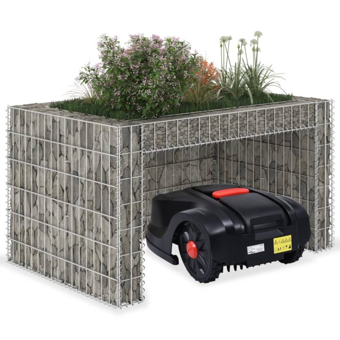 Garage tondeuse à gazon lit surélevé 110x80x60 cm Fil en acier – Image 1