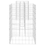 Jardinière à gabion en H Fil d'acier 260x40x60 cm – Image 2