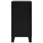 Coffre de rangement industriel Noir 75x40x80 cm Acier – Image 4