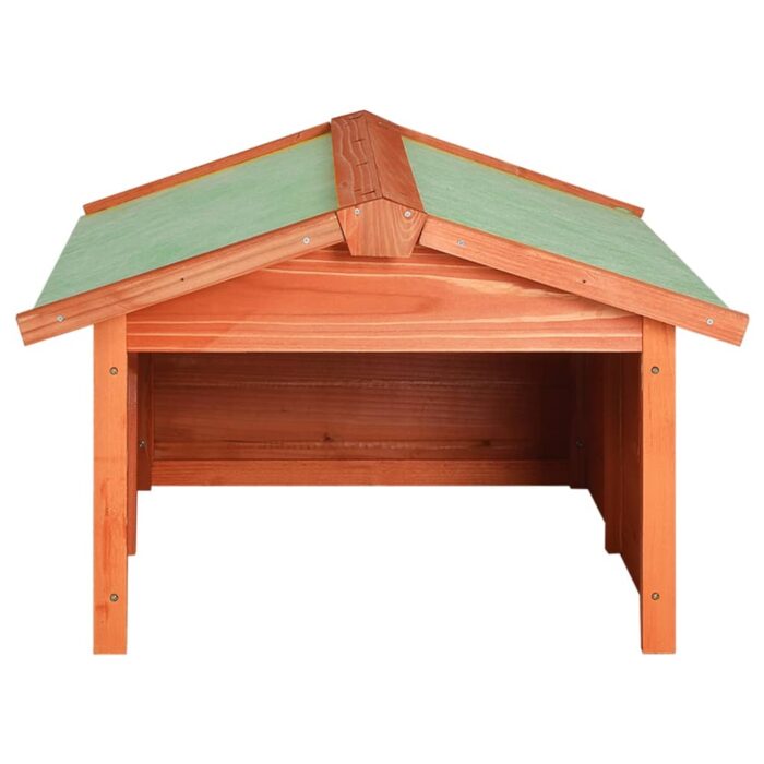 Garage de tondeuse à gazon 72x87x50 cm Bois de sapin solide – Image 2