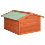 Garage de tondeuse à gazon 72x87x50 cm Bois de sapin solide – Image 4