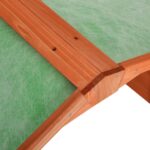 Garage de tondeuse à gazon 72x87x50 cm Bois de sapin solide – Image 5