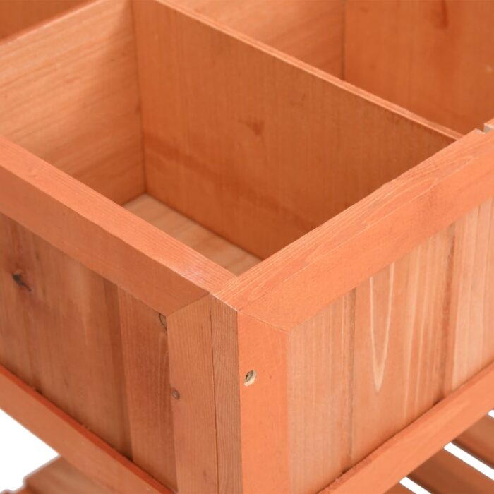 Jardinière à herbes 80x60x80 cm Bois de sapin massif – Image 3