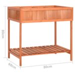 Jardinière à herbes 80x60x80 cm Bois de sapin massif – Image 5