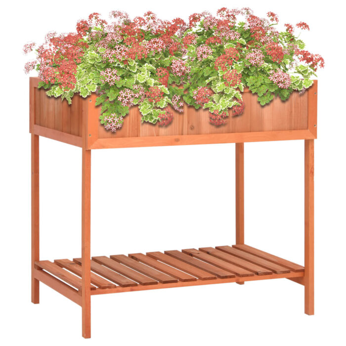 Jardinière à herbes 80x60x80 cm Bois de sapin massif – Image 1