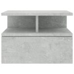 Tables de chevet flottantes 2 pcs Gris béton Bois d'ingénierie – Image 2