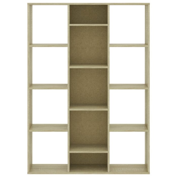 Séparateur de pièce/Bibliothèque Chêne sonoma 100x24x140 cm – Image 3