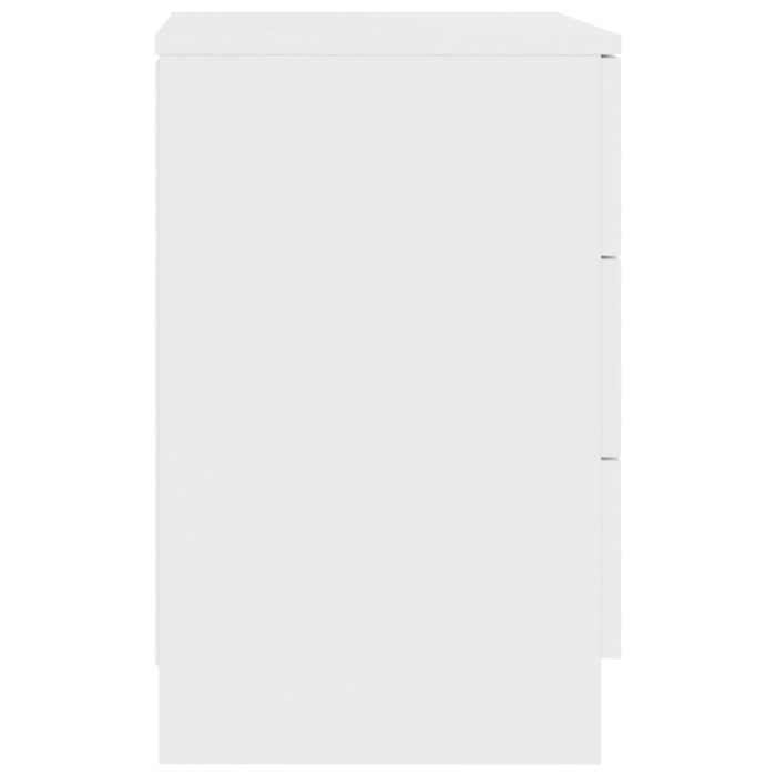 Tables de chevet 2 pcs Blanc 38x35x56 cm Bois d'ingénierie – Image 4