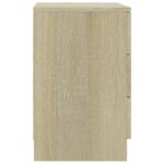 Table de chevet Chêne Sonoma 38x35x56 cm Bois d'ingénierie – Image 3