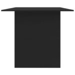 Table à manger Noir 180x90x76 cm Bois d’ingénierie – Image 3