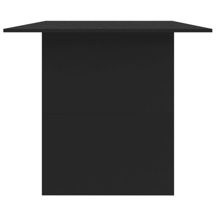 Table à manger Noir 180x90x76 cm Bois d’ingénierie – Image 3