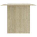 Table à manger Chêne sonoma 180x90x76 cm Bois d’ingénierie – Image 3