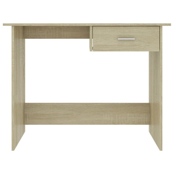 Bureau Chêne sonoma 100x50x76 cm Bois d’ingénierie – Image 2