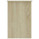 Bureau Chêne sonoma 100x50x76 cm Bois d’ingénierie – Image 3