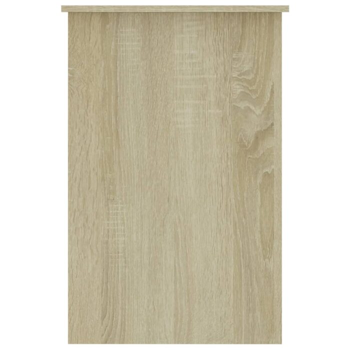 Bureau Chêne sonoma 100x50x76 cm Bois d’ingénierie – Image 3