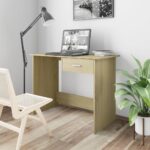Bureau Chêne sonoma 100x50x76 cm Bois d’ingénierie
