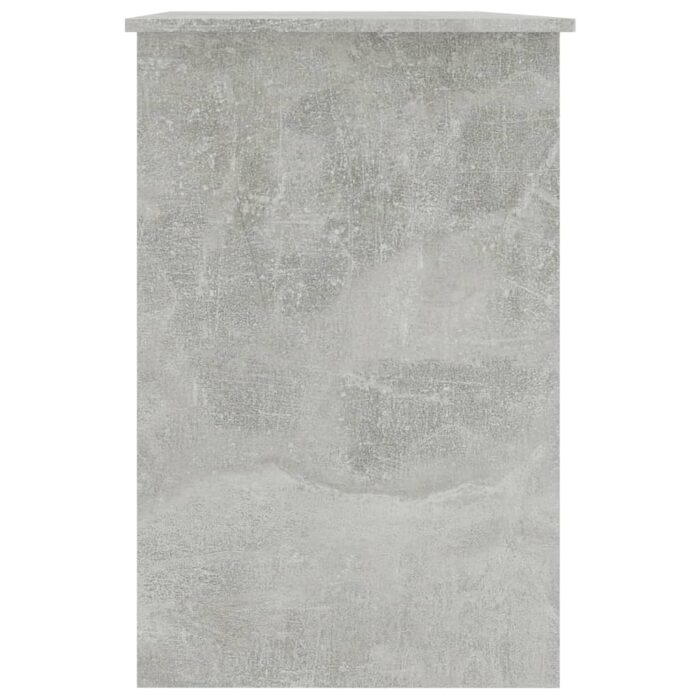 Bureau Gris béton 100x50x76 cm Bois d’ingénierie – Image 3