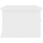 Étagère murale et tiroirs Blanc 60x26x18,5 cm Bois d'ingénierie – Image 3