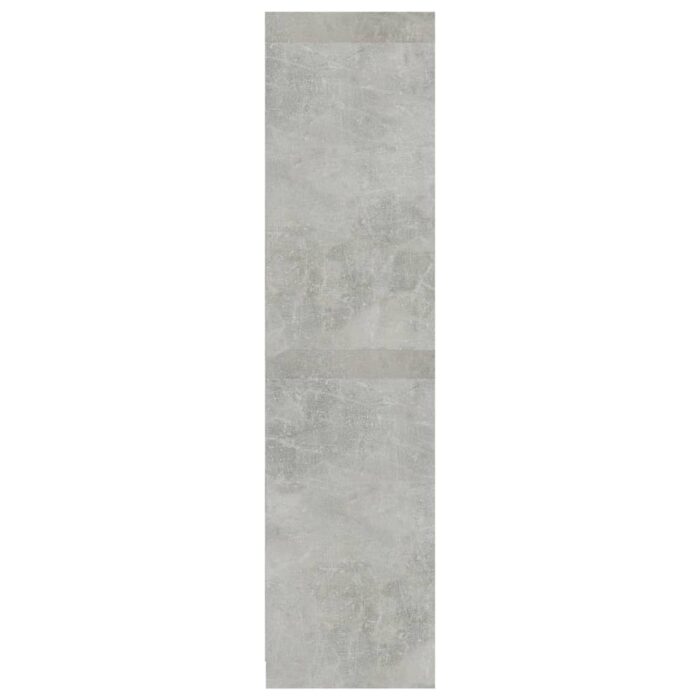 Garde-robe Gris béton 100x50x200 cm Bois d'ingénierie – Image 3