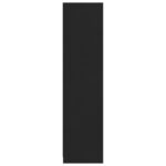 Garde-robe avec tiroirs Noir 50x50x200 cm Bois d'ingénierie – Image 3