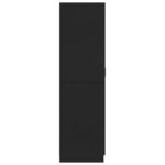 Garde-robe Noir 80x52x180 cm Bois d’ingénierie – Image 5