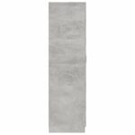 Garde-robe Gris béton 80x52x180 cm Bois d’ingénierie – Image 5